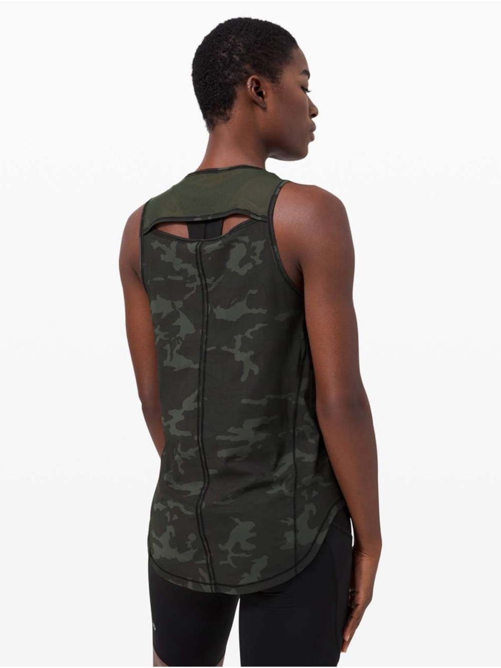 Lululemon Sculpt Tank Incognito Camo Multi Gator Green! Women’s 8! Like new!
